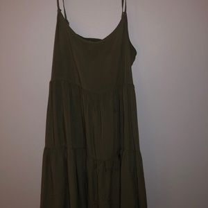 Dark Green Mini Dress